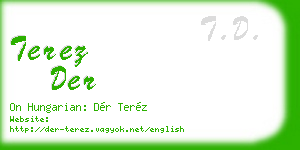 terez der business card