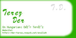 terez der business card